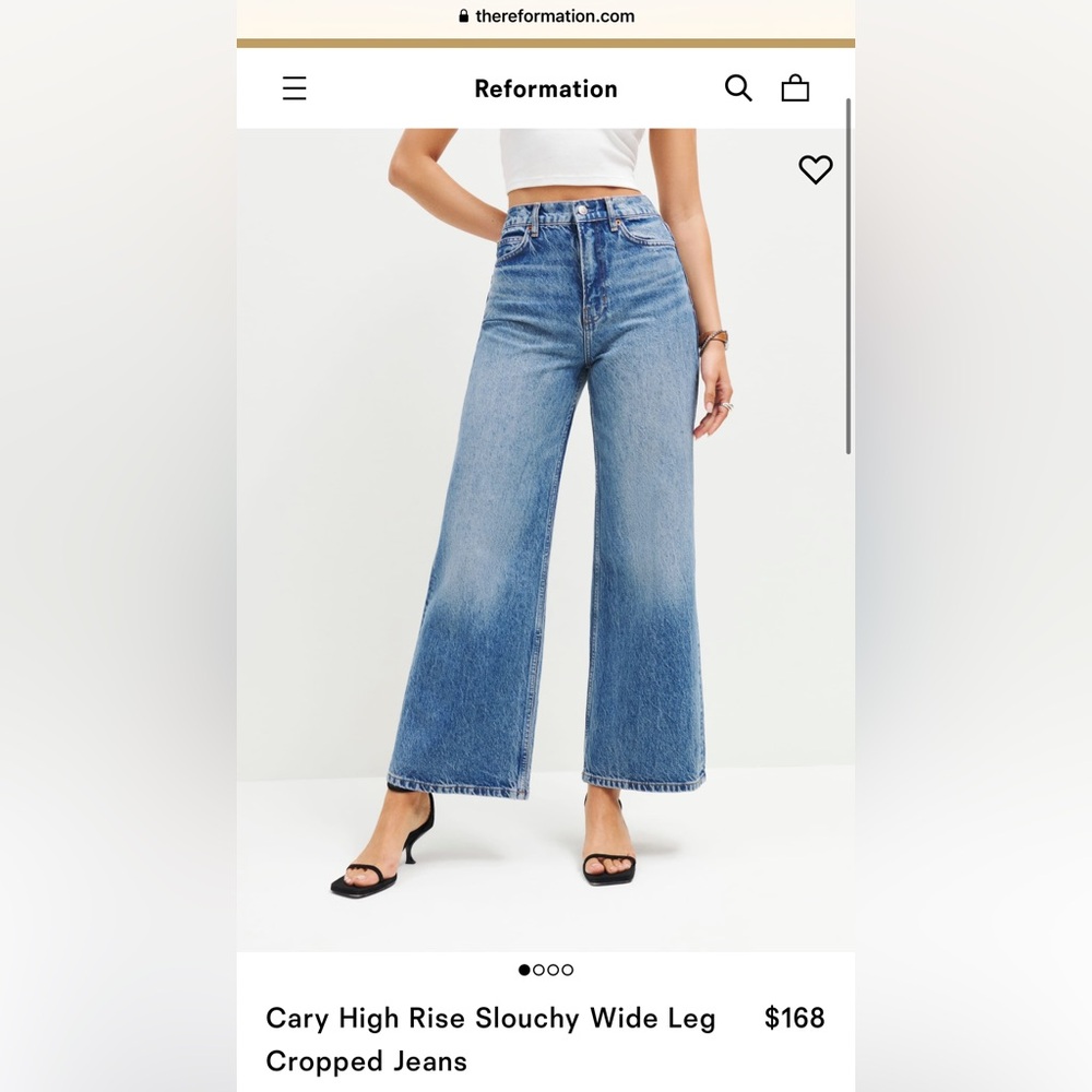 Reformation size 28 high rise Cary jeans!